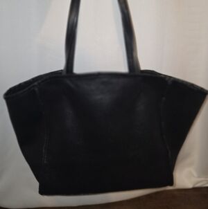 Neiman Marcus Black Leather Tote Bag